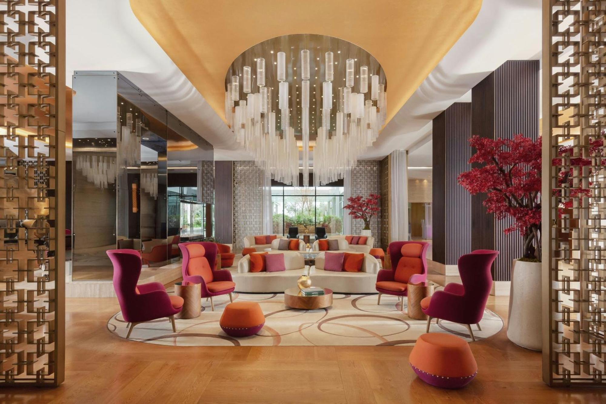 Baku Marriott Hotel Boulevard Exterior foto The lobby of the hotel